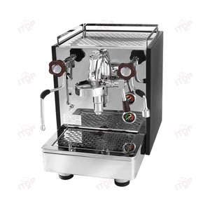 Italian Coffee Maker Retro Semi-automatic Coffee Maker Machine Household Espresso Coffee Machine With Milk Frother