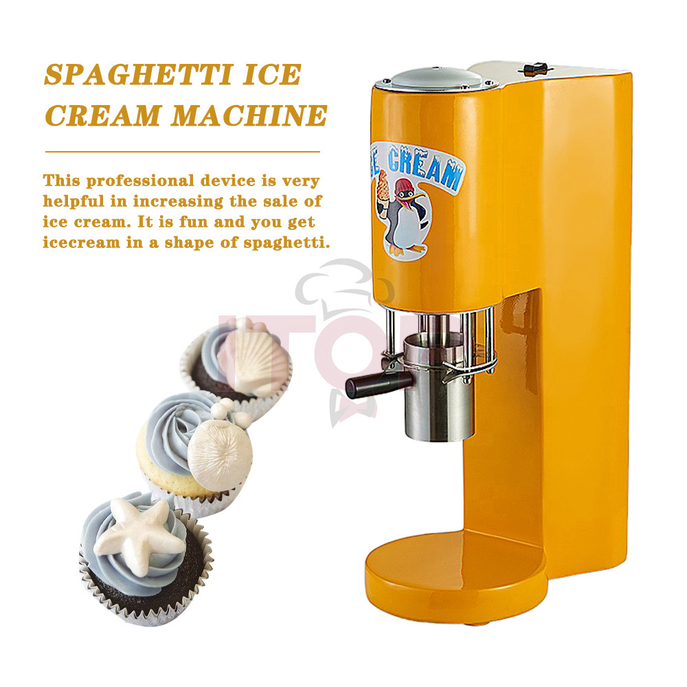 Spaghetti Press Ice Cream Machine 80WMold Pasta Italy Spaghetti 30L/H Gelato Noodle Ice Cream Machine