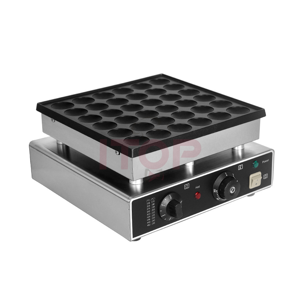 Commercial Nonstick Poffertjes Grill Maker Commercial Mini Dutch Pancake Machine For Muffin Restaurant