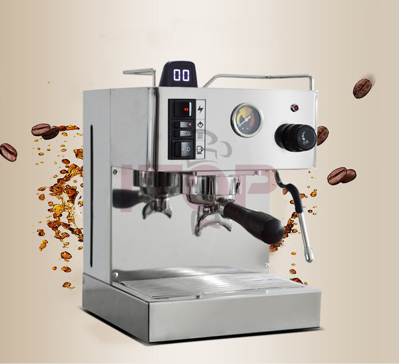 Semi-automatic Cafetera Commercial Espresso Coffee Machine Full Stainless steel body with Italian water pump