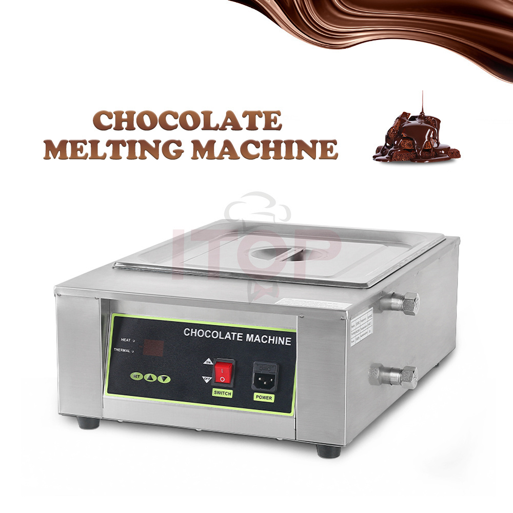 Electric Chocolate Melter 1 Pot Chocolate Tempering Melting Machine Commercial Melter Pot Heater Chocolate Tempering Machine