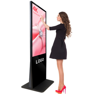 43 49 55 65 inch free standing android digital signage touch screen kiosk with camera