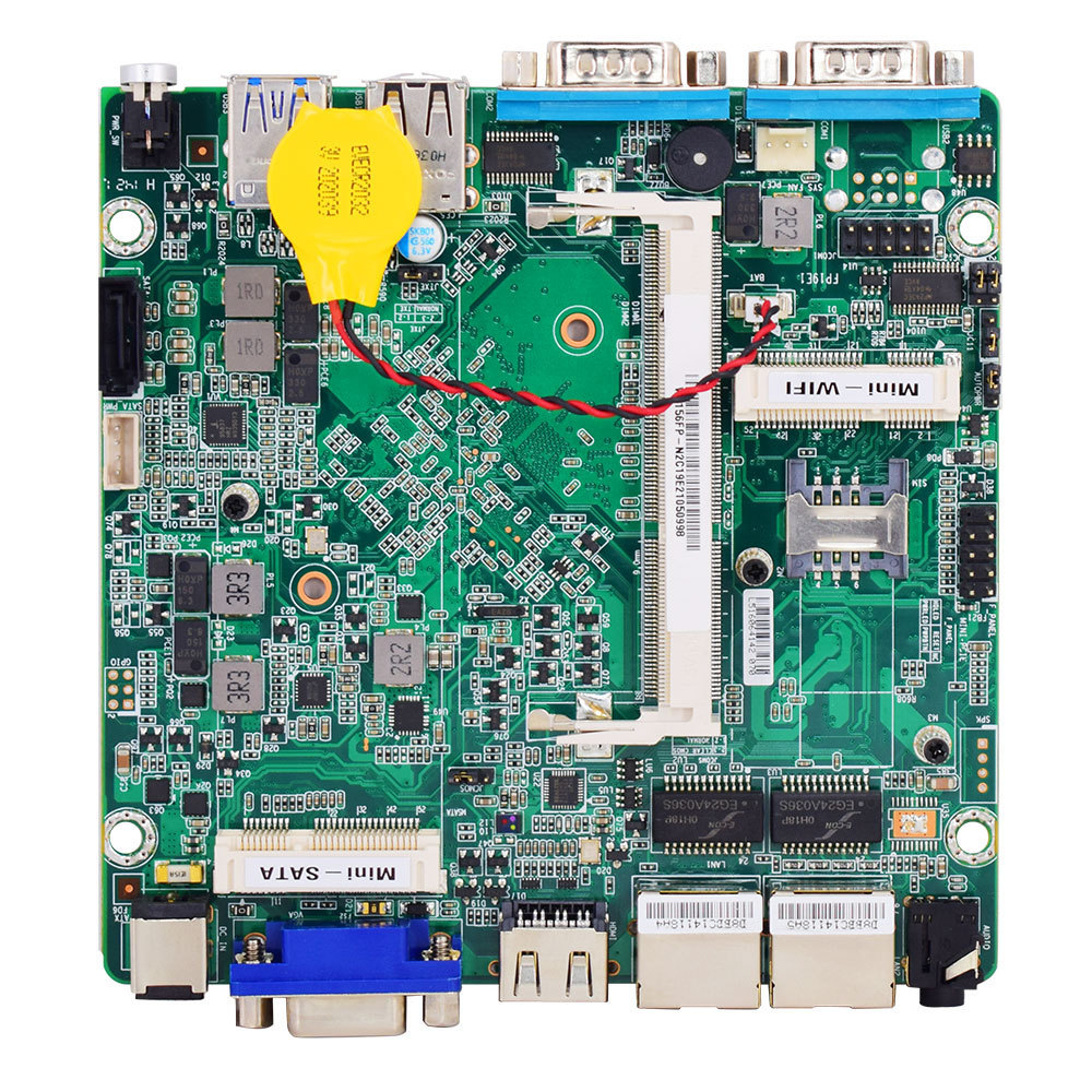 Dual network dual serial port N2840 win7/8/10 Linux J1900 mini pcs Fanless Embedded Industrial Computers