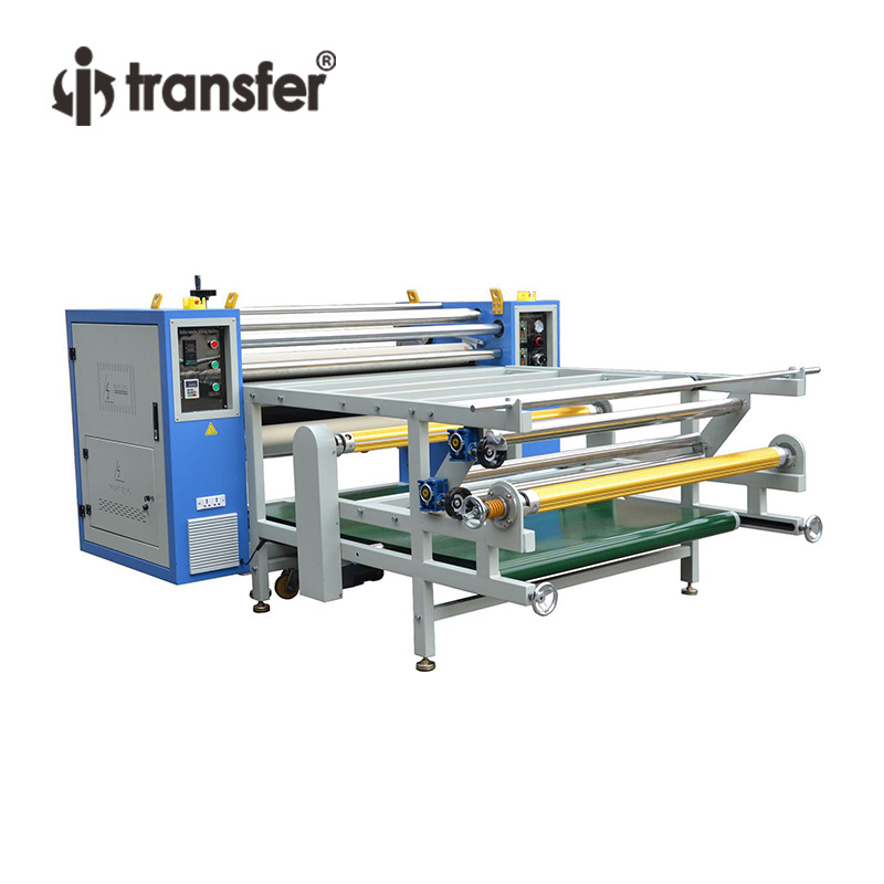 1.7m Multi-function Mini  Sublimation Transfer Textile Roll Fabric Rotary Printing Drum Calender Roller Heat Press Machine