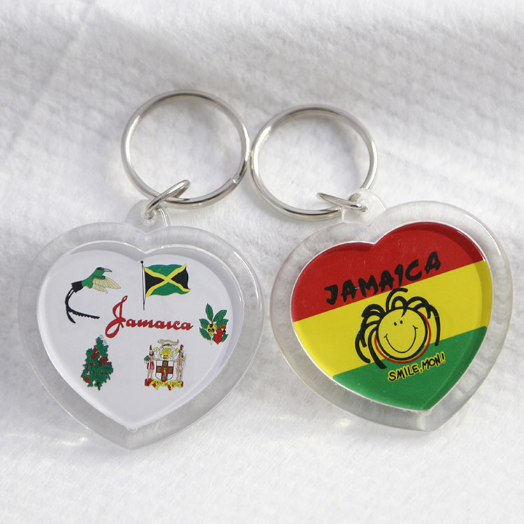 Travelpro Customizable One Piece Acrylic Plastic Souvenir Keychain with Custom Pattern for Tourism Destination