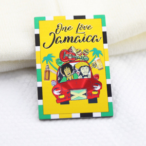 Travelpro Manufacturer of Foil Sticker Souvenir Fridge Magnet Custom Jamaica Style Tourist Souvenirs Decoration for refrigerator