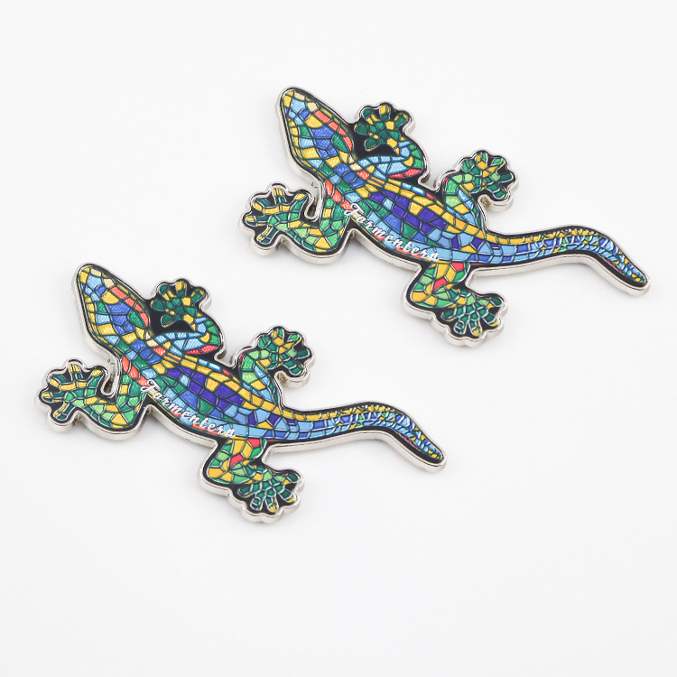 Travelpro Customized lizard-shaped Souvenir Fridge Magnet Coloful Jamaica Theme Refrigerator Magnets for Household Decoration