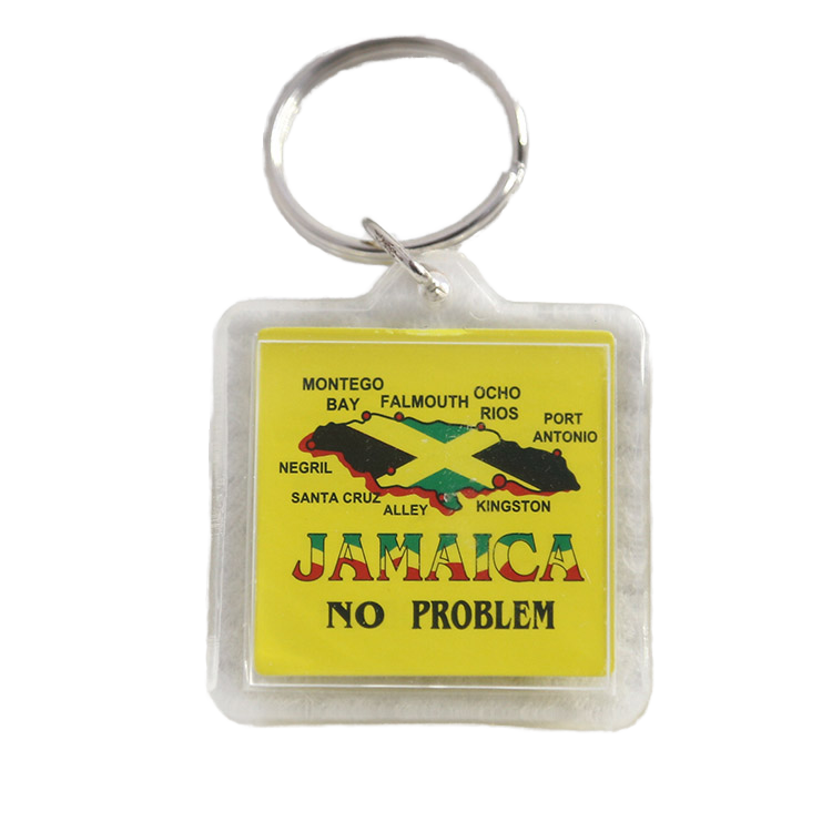 Travelpro Customizable One Piece Acrylic Plastic Souvenir Keychain with Custom Pattern for Tourism Destination