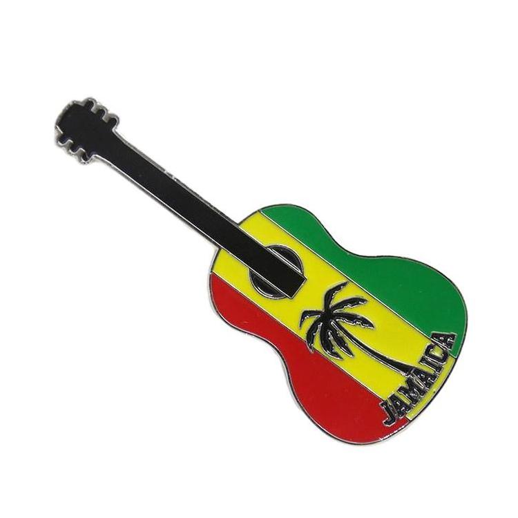 Travelpro Quality Custom Metal Souvenir Fridge Magnet with Personalized Logo and Cute Guitar Design for Tourist Destination