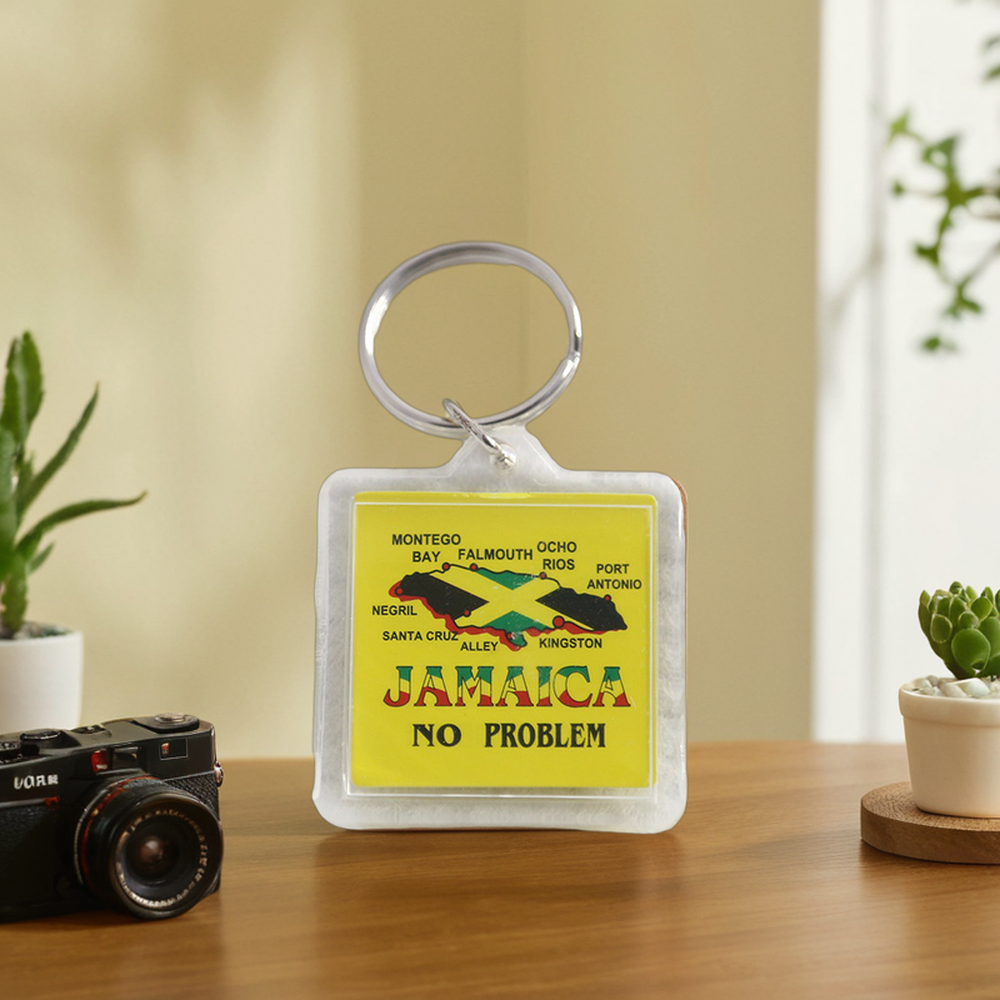 Travelpro Customizable One Piece Acrylic Plastic Souvenir Keychain with Custom Pattern for Tourism Destination