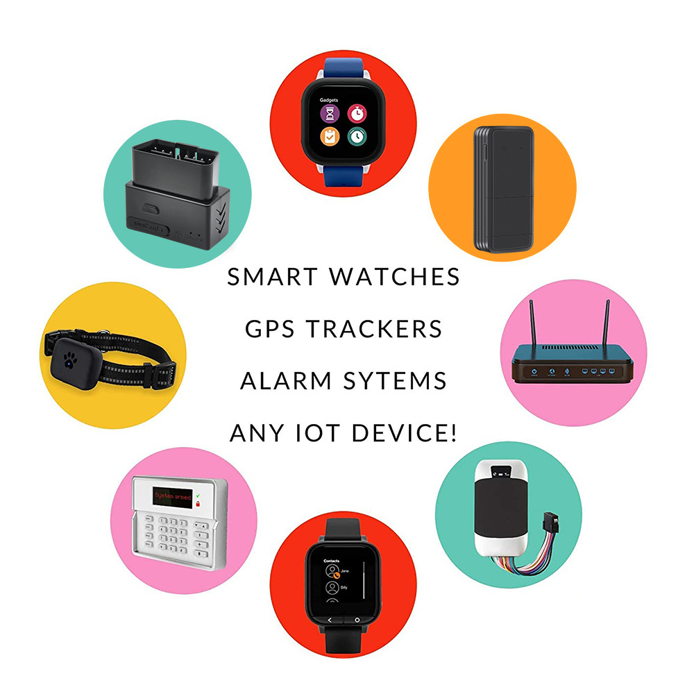 LTE 4g 128K FDD 2FF/3FF/4FF M2M SIM card for IoT device roaming and connect to worldwide operators' network