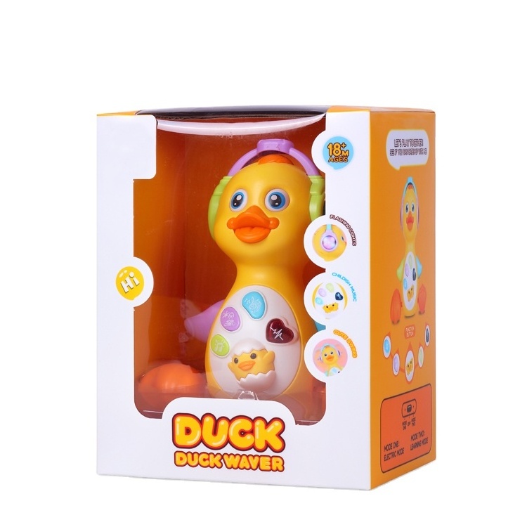 ITTL musical swing duck toy electric rock duck with music for baby 18M+