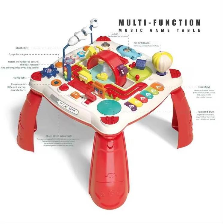 Early Brain Development Baby Plastic Active Desk Multifonction Kids Activity Table Toy