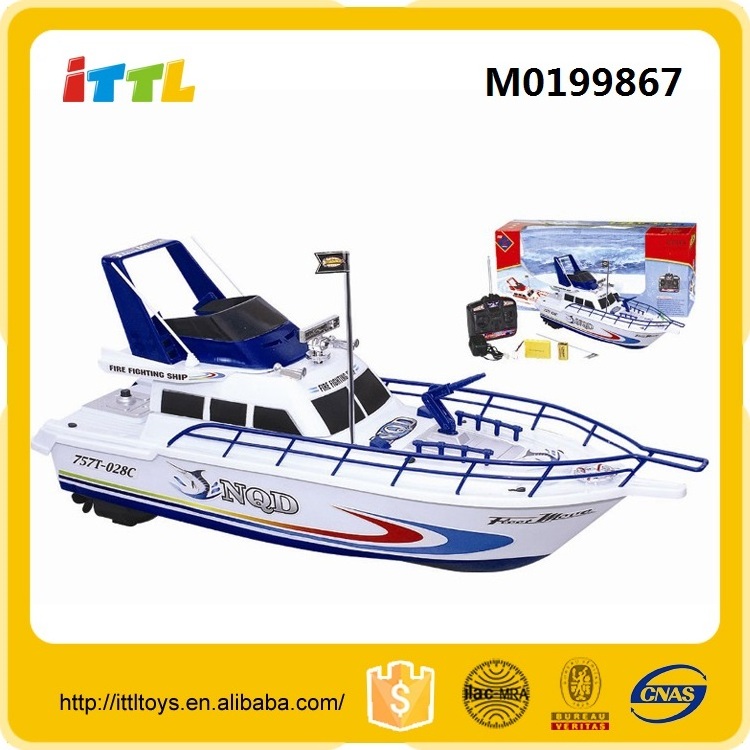 ITTL 2.4G radio control PVC suction high speed remote control boat red large scale rc ship toy