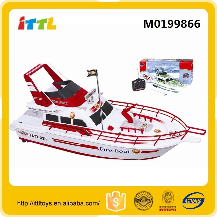 ITTL 2.4G radio control PVC suction high speed remote control boat red large scale rc ship toy