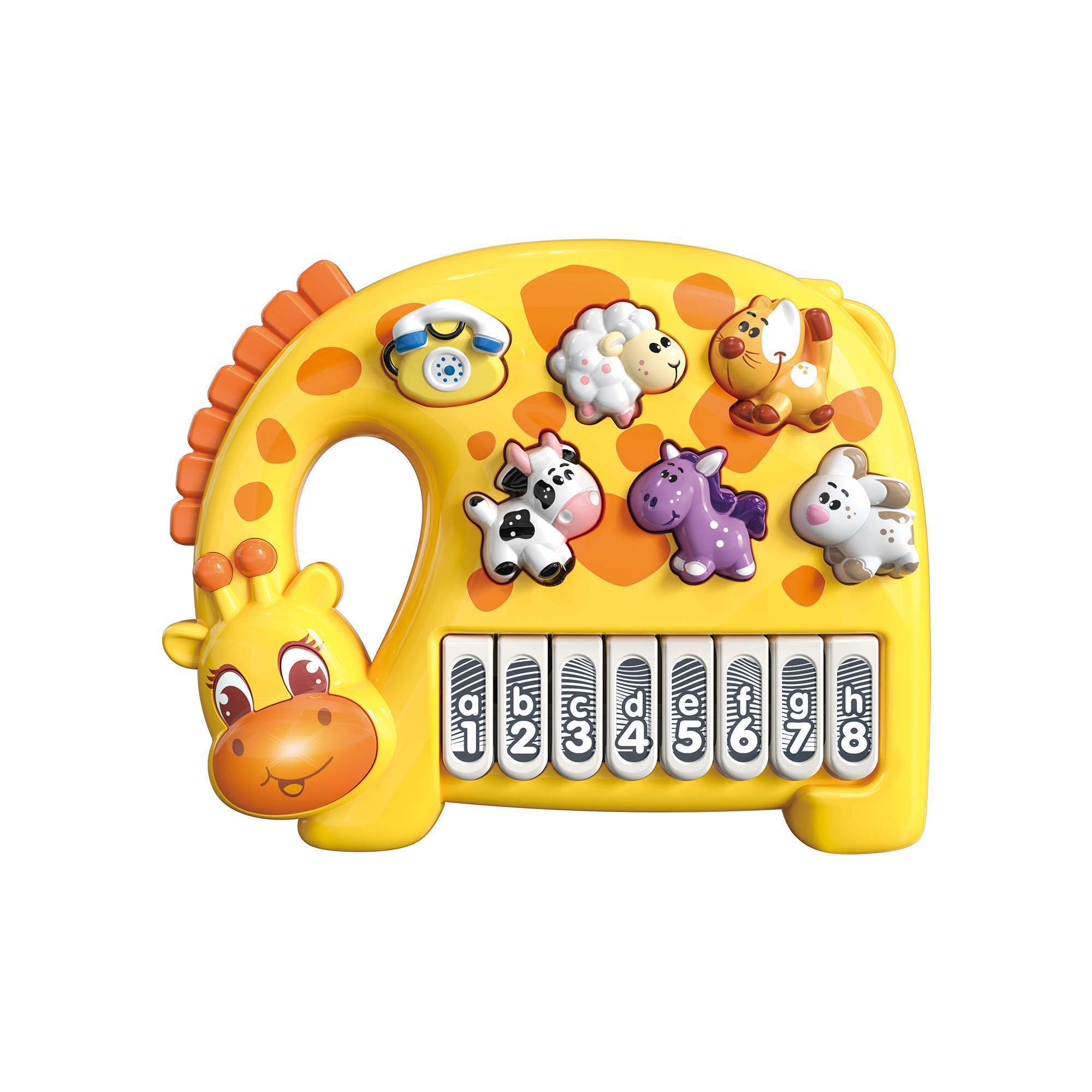 ITTL Kids battery operated musical toy electric piano toy with animal voice and music toys