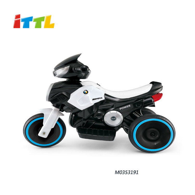 ITTL Children ride on bike kids electric motor bike baby tricycle 3 wheels tricycle with music and light