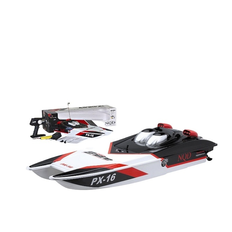 ITTL 2.4G radio control PVC suction high speed remote control boat red large scale rc ship toy