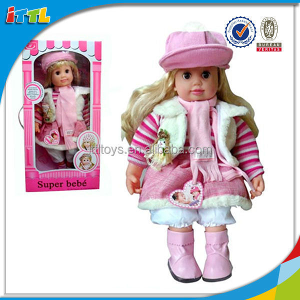 Spanish Speaking Story Doll With IC Battery Operated Baby Speaking Doll