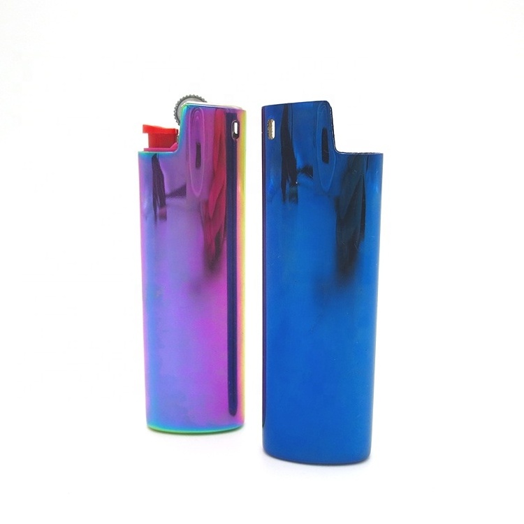 Blank metal lighter cover, metal lighter case sleeve