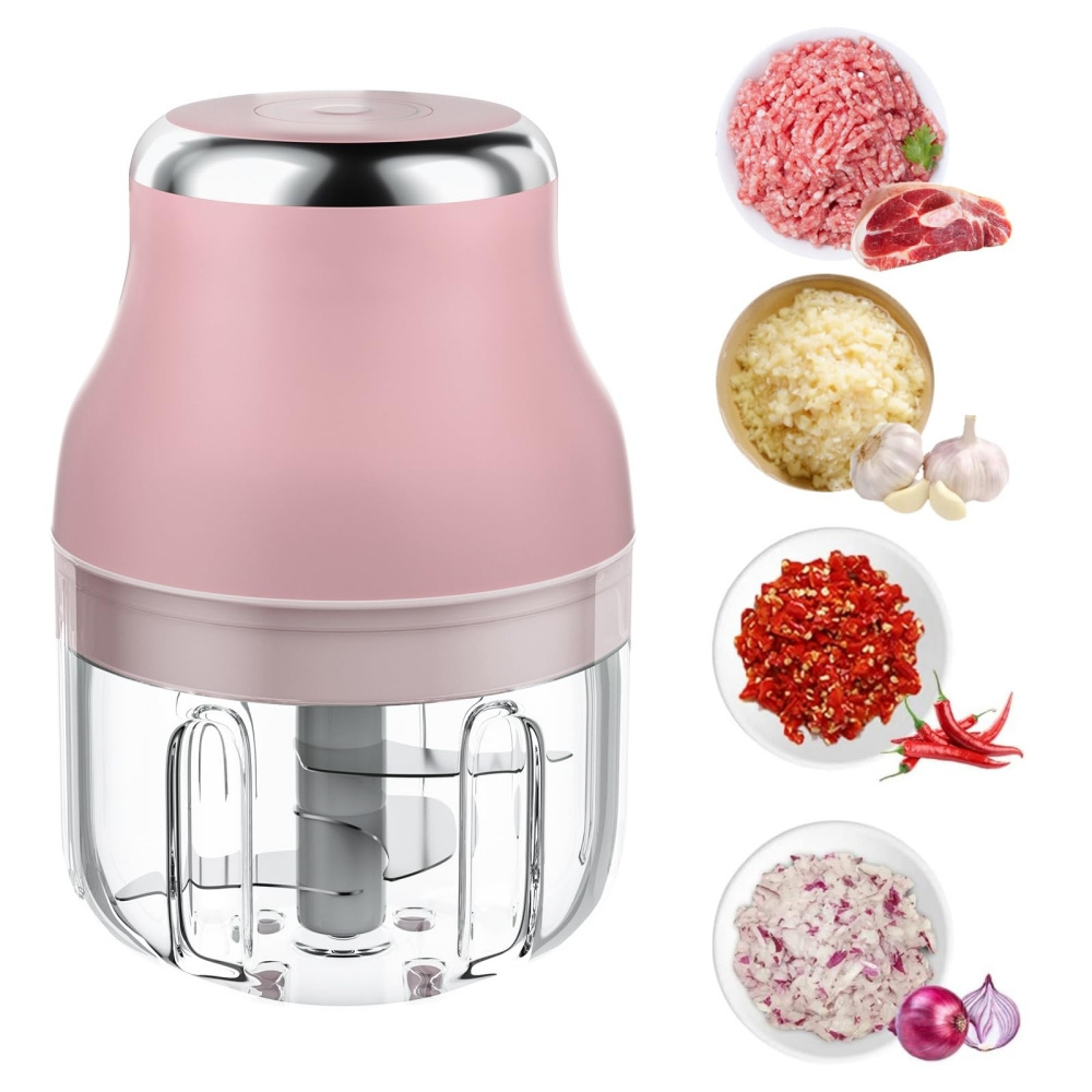 150ml Electric Garlic Chopper Wireless Mini Masher Press Chopper Smart Vegetable Tools for Chopping Home and Kitchen Gadgets