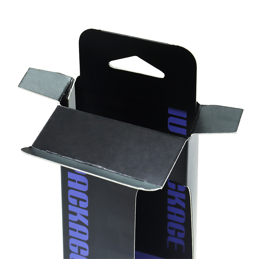 Custom Cheap Hang Tab Boxes  Hanging Product Displays Box Packaging for Retail