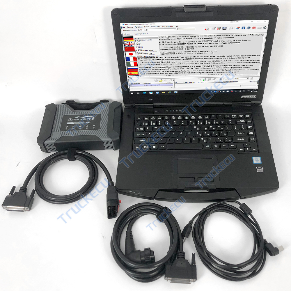 CF54 Laptop+Diagnostic Scanner Tool Full Configuration for benz Car Truck Replace C4 C5 Wireless Star Diagnosis Tool MB PRO M6