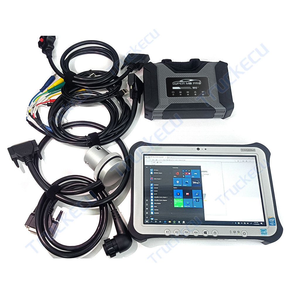 SUPER MB PRO M6 DoIP M6 MB Star c6 for benz Car Truck Auto diagnostic tool DTS Monaco&Vediamo DAS XENTRY WIS EPC+FZ-G1 TABLET