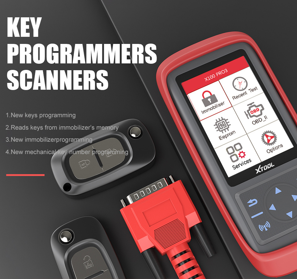 XTOOL X100 Pro3 OBD2 Auto Key Programmer/ X100PRO ECU Reset Code Multi-Language Free Update