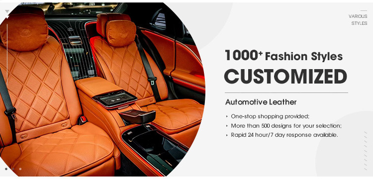 Eco-Friendly Pu Embossed Waterproof Sofa Cover Leather Artificial Faux Fabric  Litchi PU Synthetic Leather For Car