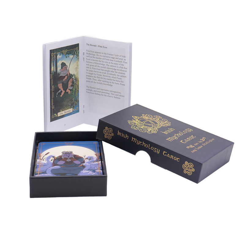 Wholesale buy custom printing Gold foil Tarot Card Board Game Playing Card Game Deck Oracle Tarot Card With Guidebook