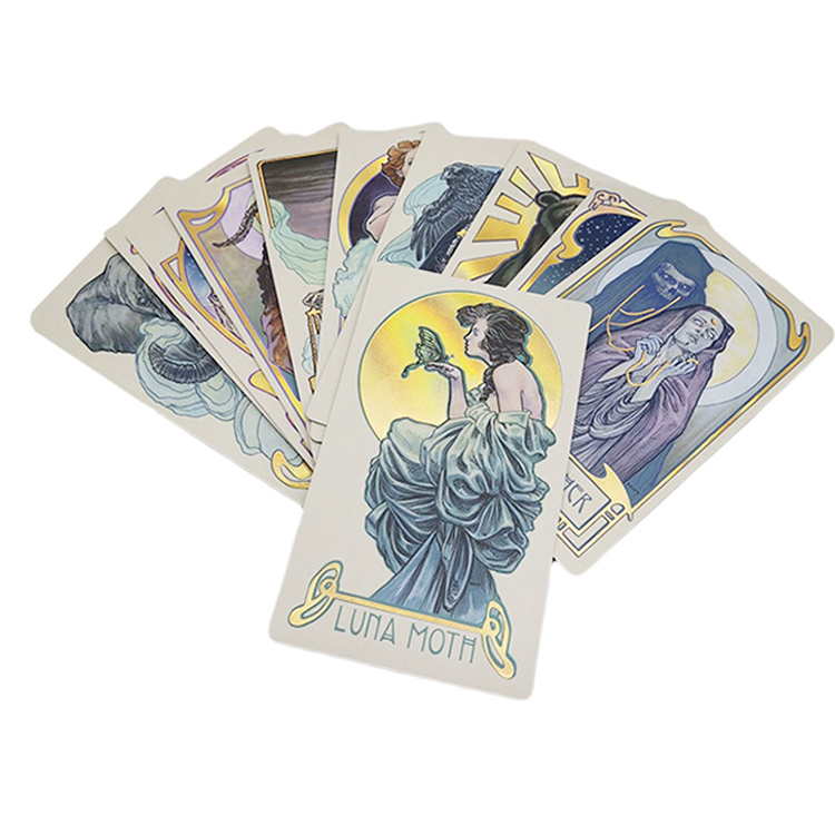 Factory Price Tarot Cards Deck With Guidebook Custom Printing magic fantasy Tarot Cards holographic