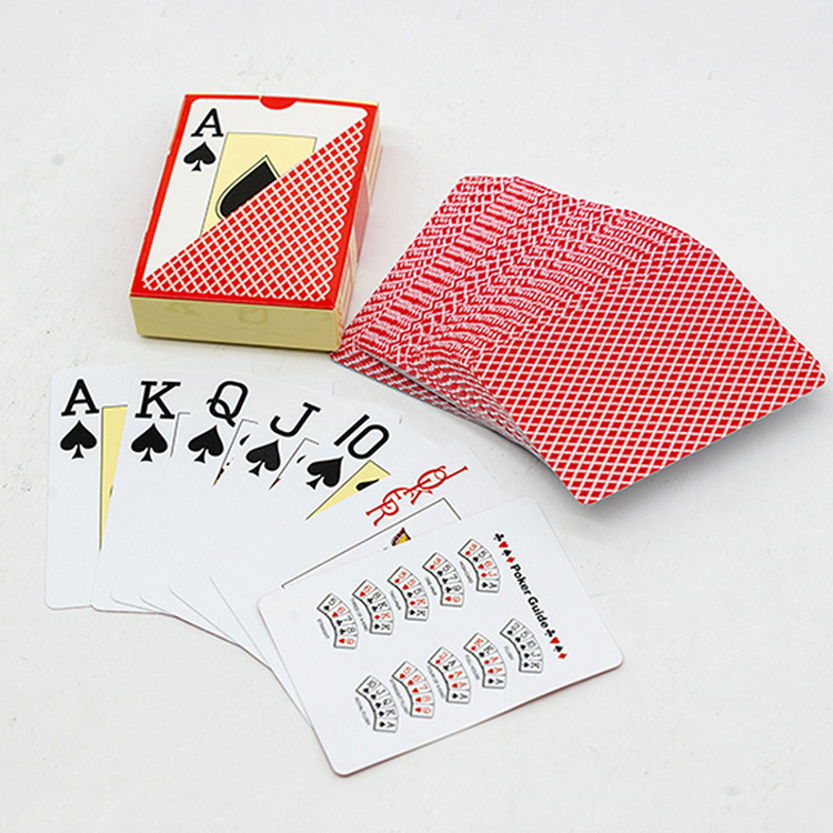 Print Set PVC Durable Waterproof Deck  Poker Card Plastic Playing Cards In Bulk With Custom Box