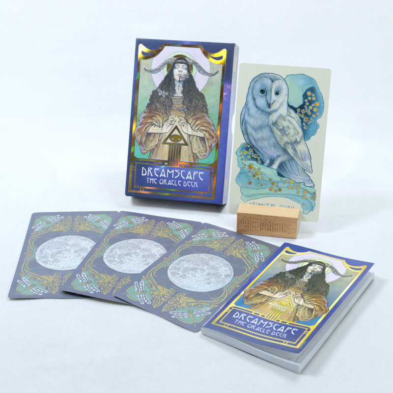 Factory Price Tarot Cards Deck With Guidebook Custom Printing magic fantasy Tarot Cards holographic