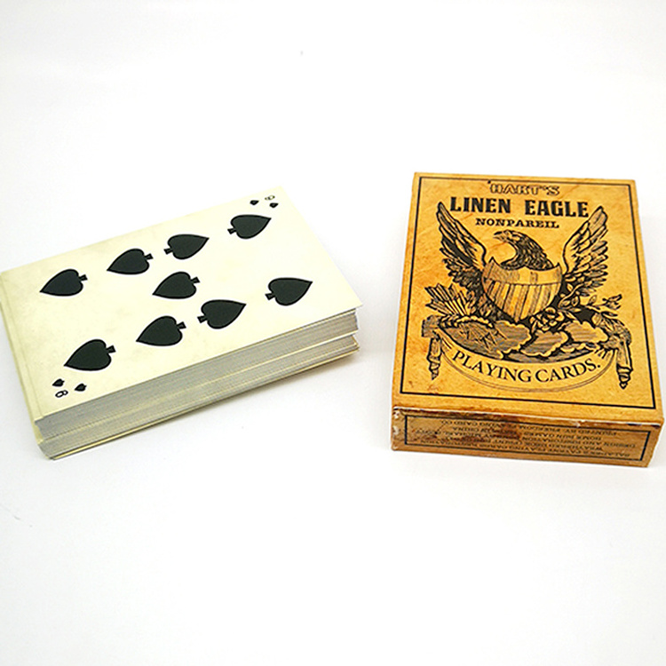 Customized Old Fashion Travel Entertainment Poker Playing Cards With Box