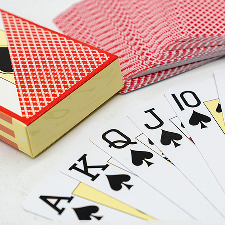 Print Set PVC Durable Waterproof Deck  Poker Card Plastic Playing Cards In Bulk With Custom Box