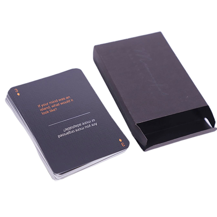 Professional 310gsm Germany Black Core Paper Playing Cards With Paper Box