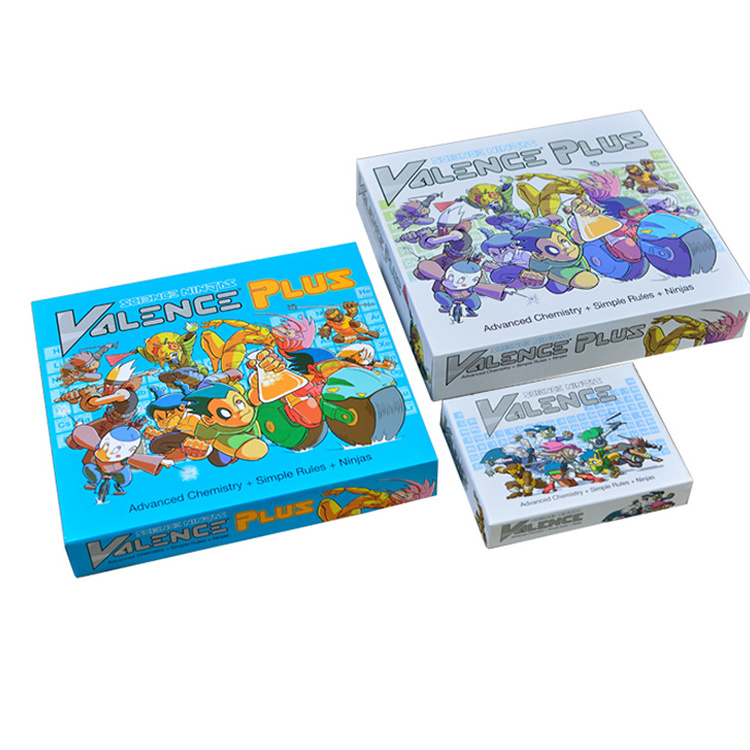 Customize printing kids cat style game cards and box board games manufacturing kids funny board cards game