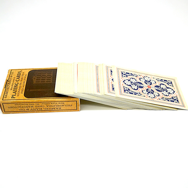 Customized Old Fashion Travel Entertainment Poker Playing Cards With Box