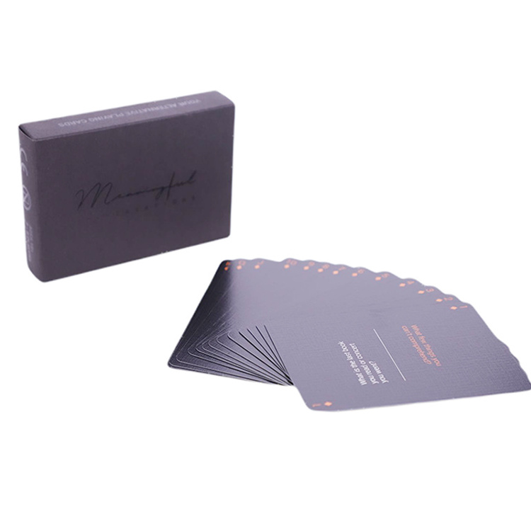 Professional 310gsm Germany Black Core Paper Playing Cards With Paper Box