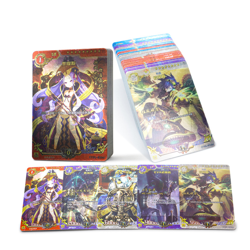 Wholesale Design Printing Full Colors Paper Trading Playing Cards Holographic Custom Game Cards