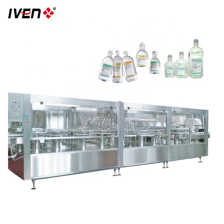 Plastic Bag IV Fluids/ Normal Saline/ IV Infusion Filling and Sealing Machine Plant Turnkey Project