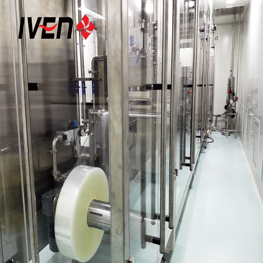 Normal Saline Soft Bag IV Solution Production Line Aseptic Filling Equipment Parenteral  Solution Filling Machine