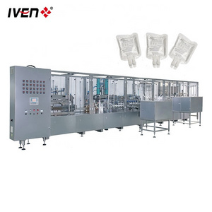 Normal Saline Soft Bag IV Solution Production Line Aseptic Filling Equipment Parenteral  Solution Filling Machine