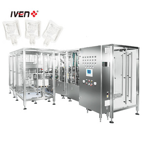 50-1000ml Large Volume Whole Sets Infusion Manufacturing Plant Normal Saline IV Fluids Bag Filling Production Machine