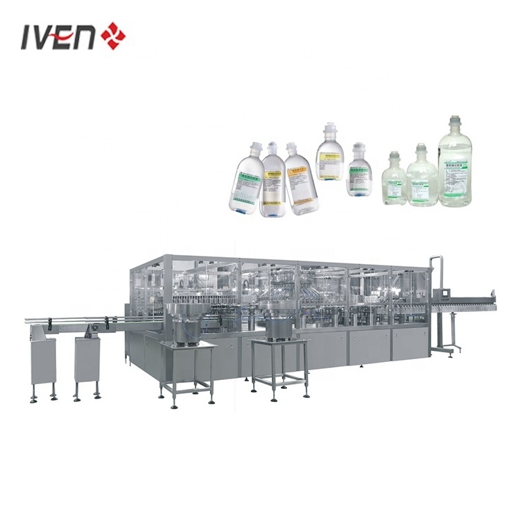 for IV Solution  PP Bottle Blowing Washing Filling Making and Packing Machine Turnkey Project Linear PP Bottle Blowing Machine