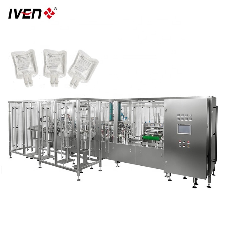 Normal Saline/IV Infusion Soft Bag Filling Machine Healthcare Filling Production Line Bag-forming IV Filling Machine