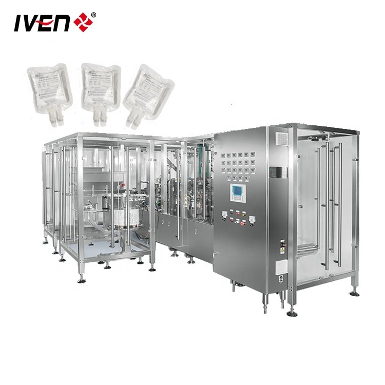 Non-Pvc Soft Bag IV Infusion Solution Filling Machine Manufacturing Plant Intravenous Solution Filling and Sealing Equipment