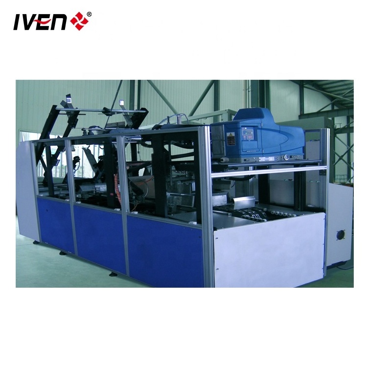 Automatic Carton Box Making Machine Uses Flat Board Packing Carton Box Packaging Production Line