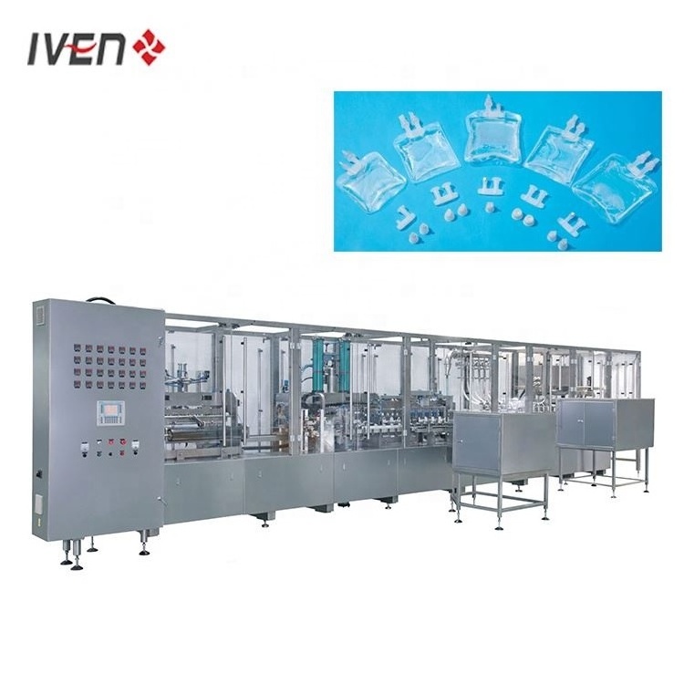 100ML 250ML 500ML 1000ML PP Bottle Soft Bag Normal Saline Solution Blowing Washing Filling Sealing and Packing Production Line